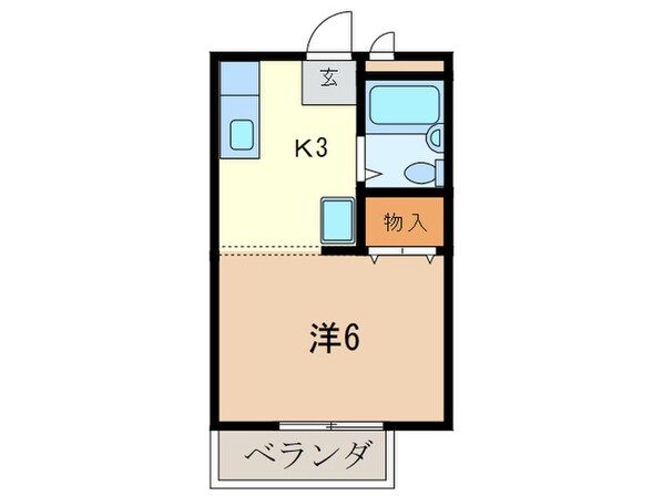 ハイツ翠苑の物件間取画像